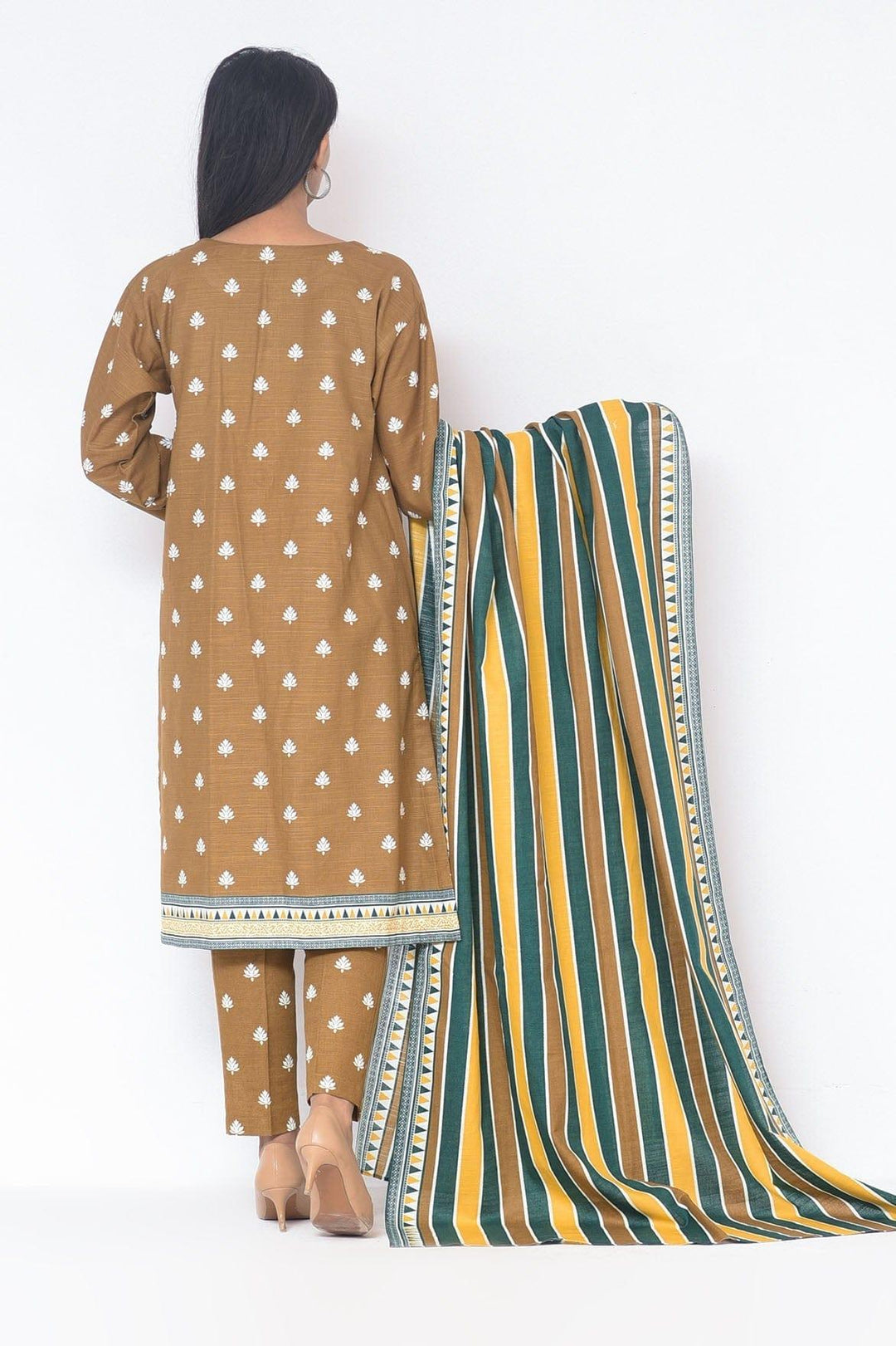 Mizaj - 3 Pc - Unstitched - Vol.02 - Khaddar Shirt, Dupatta and Trousers - Studio by TCS