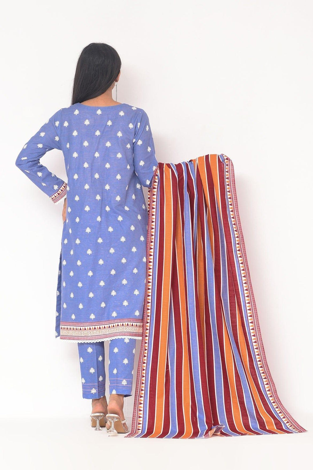 Mizaj - 3 Pc - Unstitched - Vol.02 - Khaddar Shirt, Dupatta and Trousers - Studio by TCS