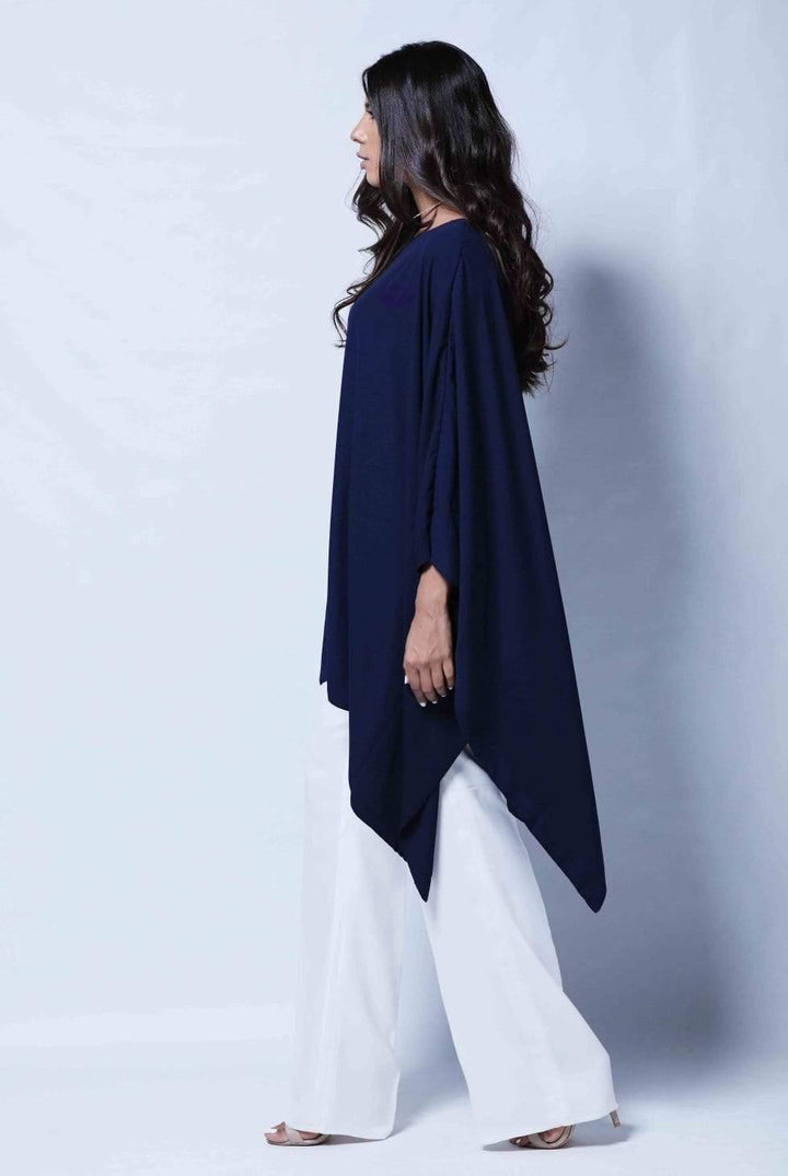 Natasha Kamal - Zoe Angular Tunic With One Embroidered Sleeve & Trouser